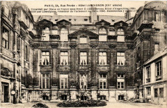 Carte postale ancienne Paris (4e) 24 Rue Pavée. Hotel Lamoignon
                                                                     à Paris 4e
                                