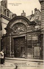 Paris (4e) 47 Rue Vieille-du-Temple. Hotel d'Ambassadeurs à Paris 4e