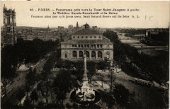 Paris (1e) Panorama pris vers la Tour Saint-Jacques à Paris 1er