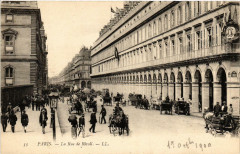 Paris (1e) la Rue de Rivoli à Paris 1er