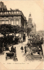Paris (1e) Le Marché aux Fleurs à Paris 1er