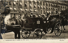 Paris Alphonse Xiii. Le Roi et le President à Paris
