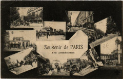 Carte postale ancienne Souvenir de Paris - 17e Arrondissement
                                                                     à Paris 17e
                                