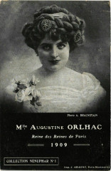 Paris Mi-Careme 1909 Reine des Reines Augustine Orlhac à Paris