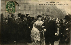 Paris Mi-Careme 1908 Reine des Reines a l'Hotel-de-Ville à Paris