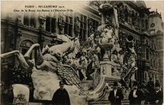 Paris Mi-Careme 1910 Char de la Reine des Reines Hotel-de-Ville à Paris
