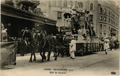 Paris Mi-Careme 1910 Char de Carnaval à Paris