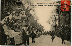 Paris Mi-Careme 1910 Char de la Reine des Reines à Paris