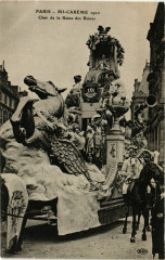 Paris Mi-Careme 1910 Char de la Reine des Reines à Paris