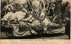 Paris Mi-Careme 1906 Char de la Dentelle à Paris