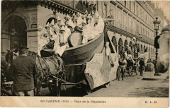 Paris Mi-Careme 1906 Char de la Mandoline à Paris
