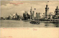 Paris Expo 1900 Perspective des Palais Etrangers à Paris