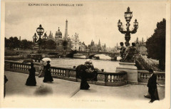 Paris Expo 1900 Sur le Pont Alexandre Iii à Paris