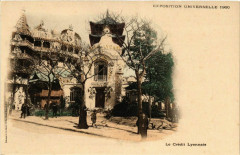 Paris Expo 1900 Le Credit Lyonnais à Paris