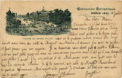 Paris Expo 1900 Facade du Grand Palais à Paris