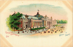 Paris Expo 1900 Le Grand Palais à Paris