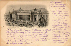 Paris Expo 1900 Le Grand Palais à Paris