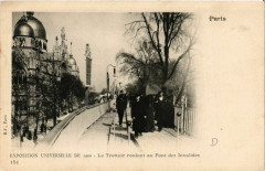Paris Expo 1900 Le Trottoir roulant au Pont des Invalides à Paris