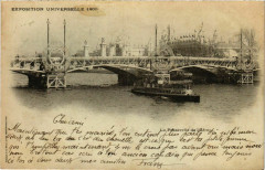 Paris Expo 1900 La Passerelle de l'Alma à Paris