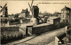 Carte postale ancienne Montmartre - Le Moulin de la Galette vers 1840
                                                                     à Paris 18e
                                