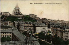Carte postale ancienne Montmartre - Vue Panoramique du Sacré-Coeur
                                                                     à Paris 9e
                                