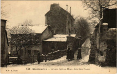Carte postale ancienne Montmartre - Le Lapin Agile en Hiver - Coin Saint-Vincent
																	 à Paris 18e
								