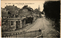 Carte postale ancienne Vieux-Montmartre - Rue de l'Abreuvoir
																	 à Paris 18e
								