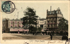 Carte postale ancienne Place Pigalle
                                                                     à Paris 18e
                                