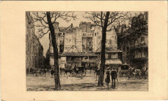 Carte postale ancienne Ancien Paris - La Place Saint André des Arts
                                                                     à Paris 6e
                                