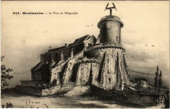 Carte postale ancienne Montmartre - La Tour du Télégraphe
                                                                     à Paris 18e
                                