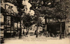 Carte postale ancienne Vieux Montmartre - Place du Tertre et Saint-Pierre de Montmartre
                                                                     à Paris 18e
                                