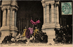 Carte postale ancienne Montmartre - Basilique du Sacré-Coeur, la Bénédiction de Paris par le Saint-Sacrement
                                                                     à Paris 18e
                                