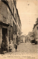 Carte postale ancienne L'Impasse Trainée
                                                                     à Paris 18e
                                