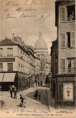 Carte postale ancienne Vieux Montmartre - La Rue Norvins
                                                                     à Paris 18e
                                
