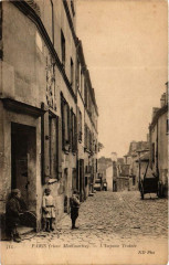 Carte postale ancienne L'Impasse Trainée
                                                                     à Paris 18e
                                
