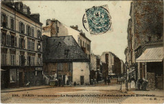 Carte postale ancienne Montmartre - L'ancienne Bergerie de Gabrielle d'Estrée et la Rue du Mont-Cenis
                                                                     à Paris 18e
                                
