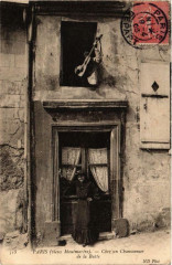 Carte postale ancienne Vieux Montmartre - Chez un Chansonnier de la Butte
                                                                     à Paris 18e
                                