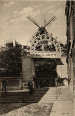 Carte postale ancienne Le Moulin de la Galette
                                                                     à Paris 18e
                                