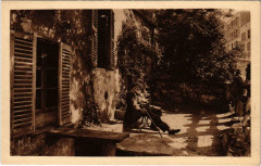 Carte postale ancienne Le Lapin Agile cabaret artistique de Montmartre - le Père Frédé
                                                                     à Paris 18e
                                