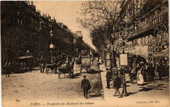 Paris 9e Perspective du Bd des Italiens. Nd Phot à Paris 9e