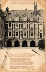 Paris 4e Maison de Victor Hugo. Place des Vosges. Nd Phot -
																					75004 Paris 4e
																			