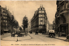 Paris 7e Perspective du Bd Raspail. Rue de la Chaise Nd Phot à Paris 7e