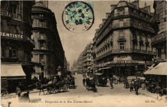 Paris 1e Perspective de la Rue etienne-Marcel à Paris 1er