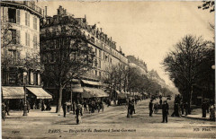 Paris 6e Perspective du Bd Saint-Germain. Nd Phot à Paris 6e