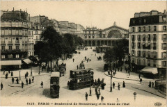Paris 10e Boulevard de Strasbourg Gare de l'Est ed. E.L.D à Paris 10e