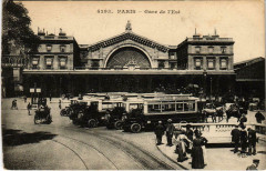 Carte postale ancienne Gare de l'Est
                                                                     à Paris 10e
                                