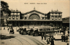 Carte postale ancienne Gare de l'Est
                                                                     à Paris 10e
                                