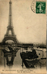 Paris Inondations 1910 Gare de Marchadises à Paris