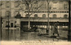 Paris Inondations de Paris 1910 Gare de Lyon à Paris