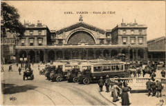 Carte postale ancienne Gare de l'Est
                                                                     à Paris 10e
                                